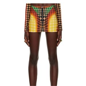 JPG SKIRT ONLY BROWN DOT